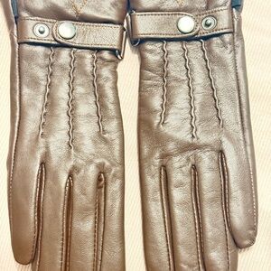 Brown Leather Gloves